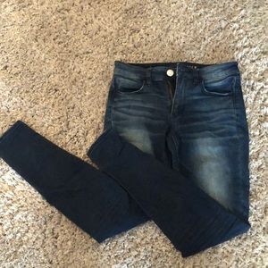 Dark Blue Hi-Rise Jeggings from American Eagle